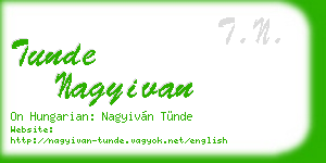 tunde nagyivan business card